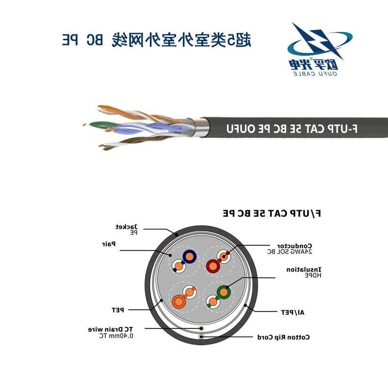 宁河区F/UTP超五类4对屏蔽室外电缆(24AWG)